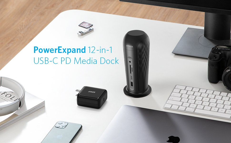 Anker PowerExpand 12-in-1 USB-C PD multivides dokstacija