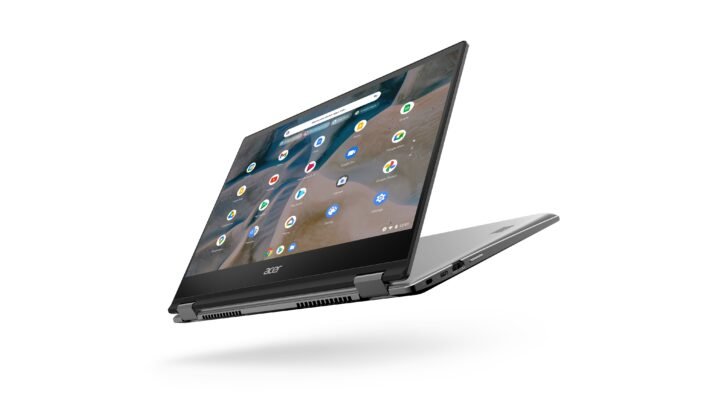 Acer Chromebook Spin 514 မြူခိုးအစိမ်းရောင် Featured 04