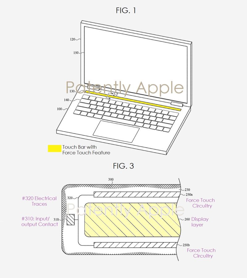 Apple патентует новую сенсорную панель MacBook с технологией Force Touch