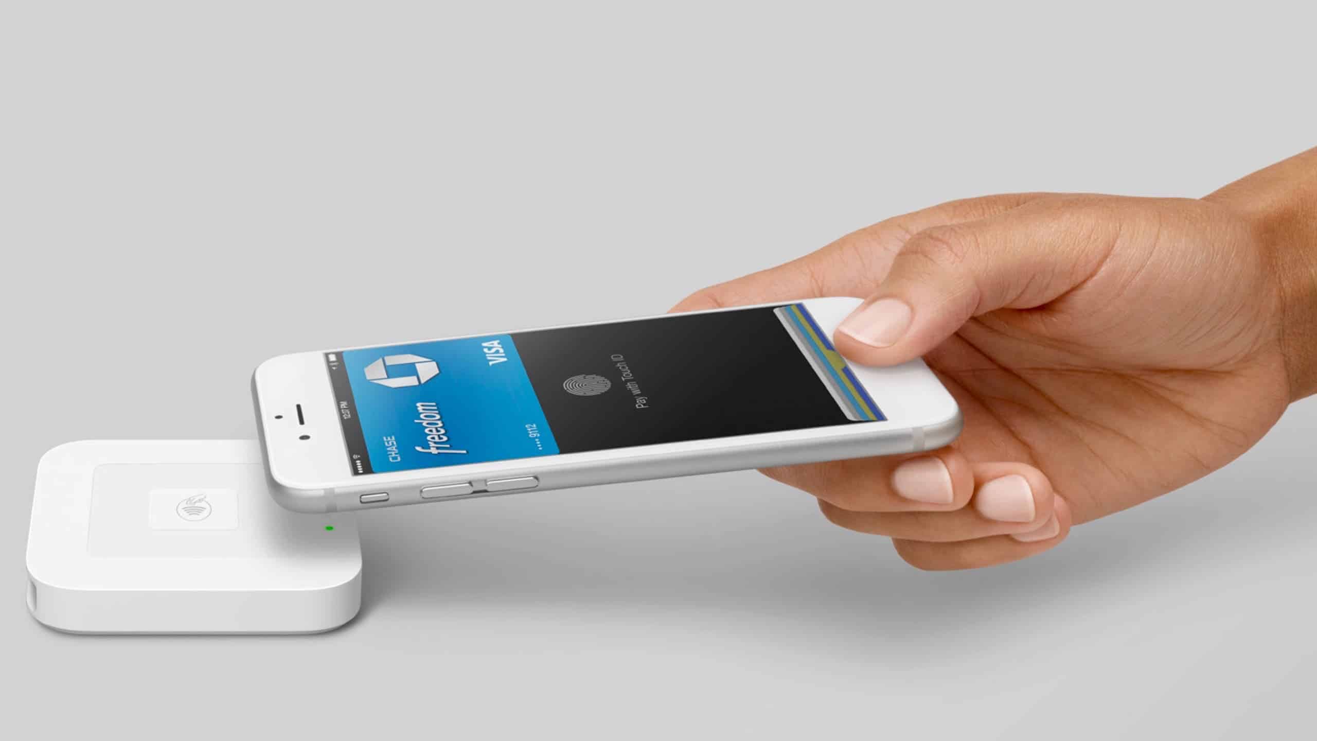tecnologia de pagamento sem contato, permite que o iPhone aceite pagamentos
