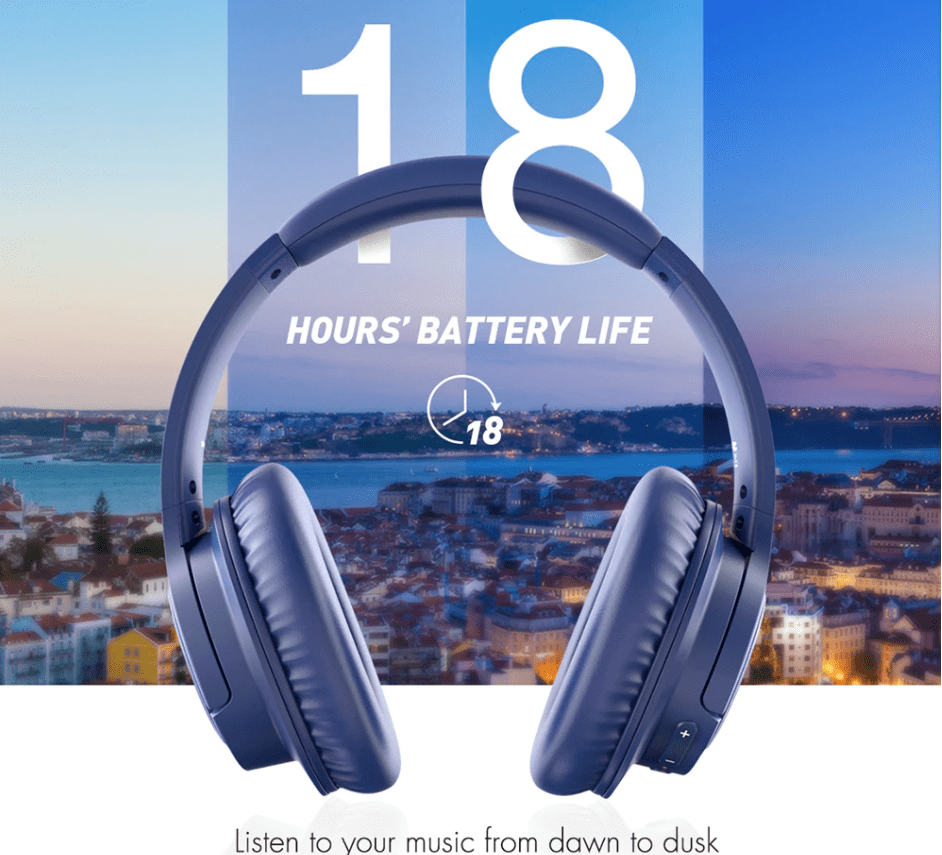 Fones de ouvido Bluetooth Mpow H7 - bateria de 18 horas