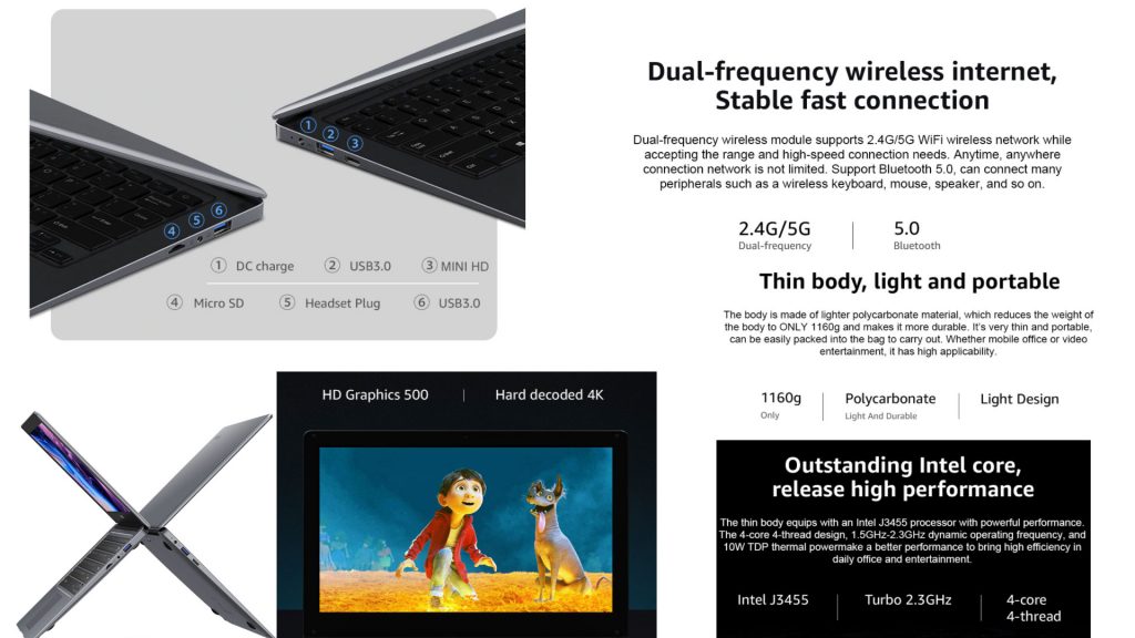 CHUWI HeroBook Pro+ за 281,66 доллара США: ограниченная по времени распродажа