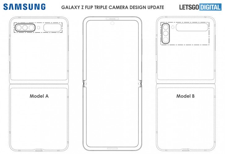 Disegni di brevetto Galaxy Z Flip 2