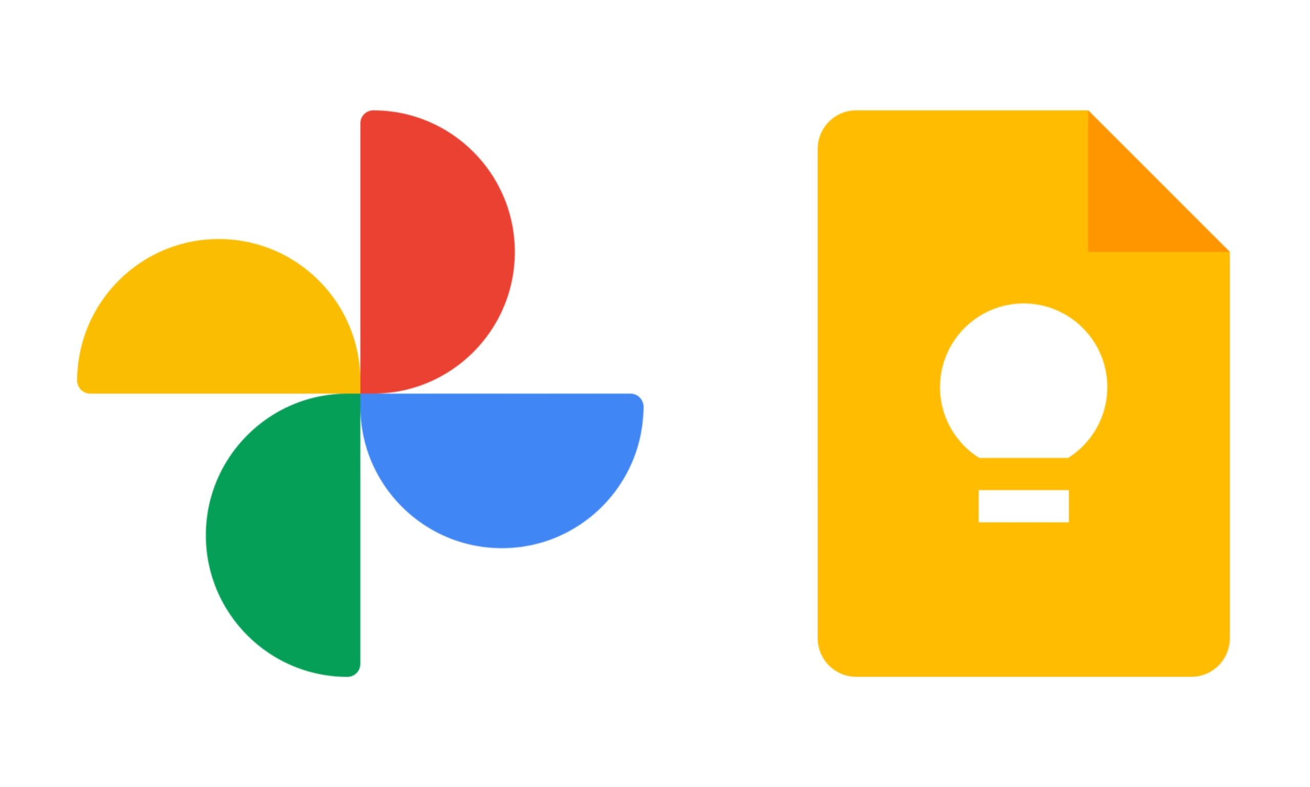 Google Photos โลโก้ Google Keep แนะนำ