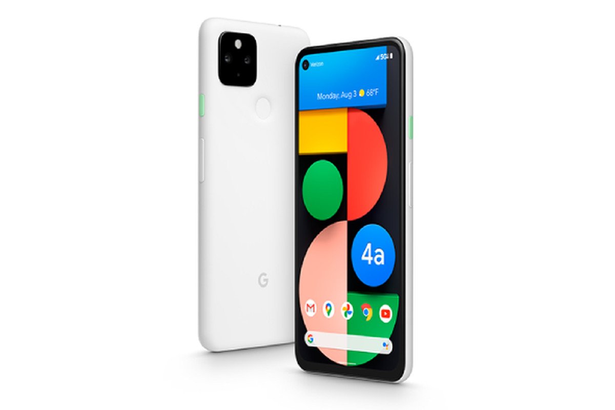 Google Pixel 4a 5G کاملاً سفید است