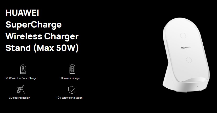 Huawei SuperCharge simsiz şarj cihazı stendi (50W)