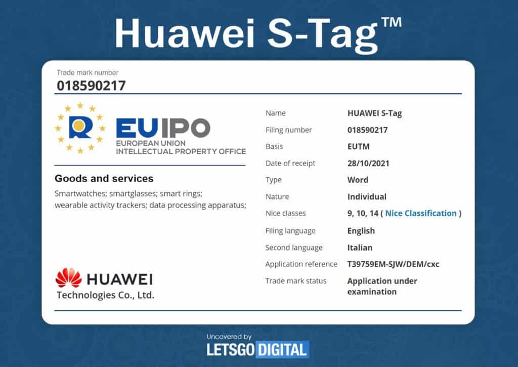 Étiquette S Huawei