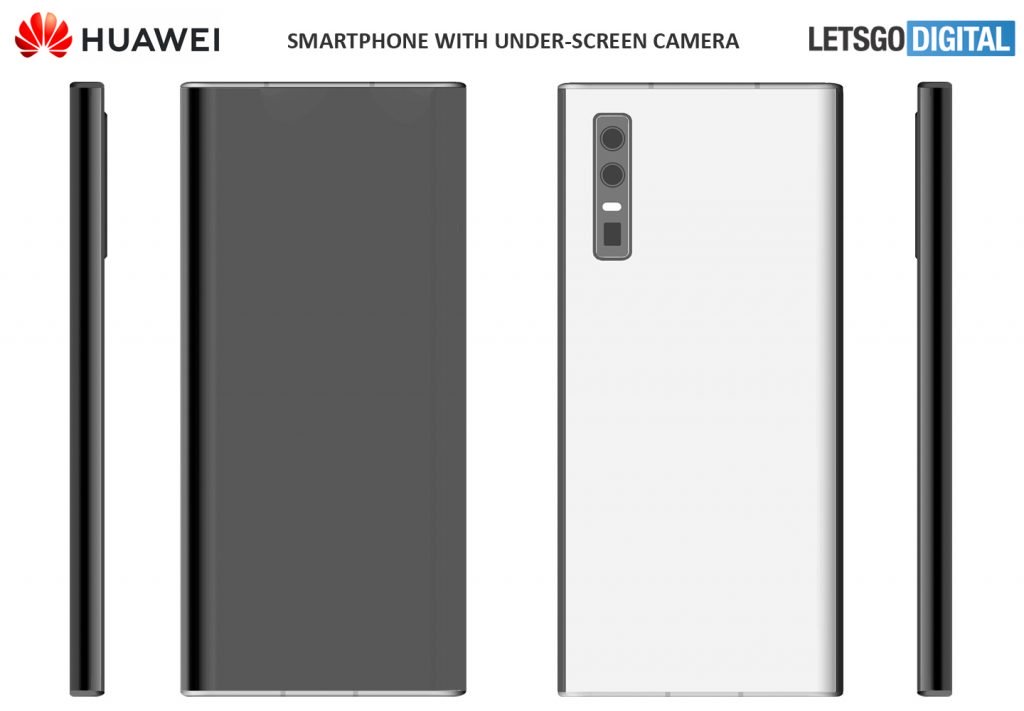Huawei запатэнтавала смартфон з камерай Selfie Under-Display
