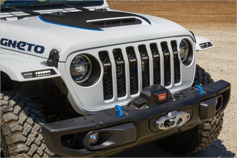 Jeep enthüllt das elektrische Konzeptauto Wrangler Magneto mit Schaltgetriebe