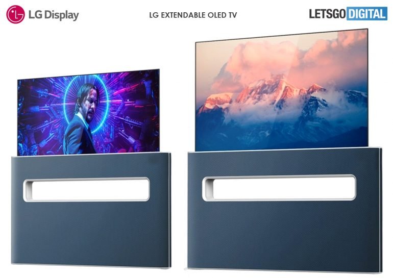 LG TV OLED yang dapat ditarik