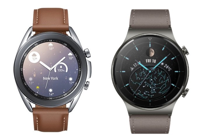 Samsung Galaxy Watch3 и Huawei Watch GT 2 Pro