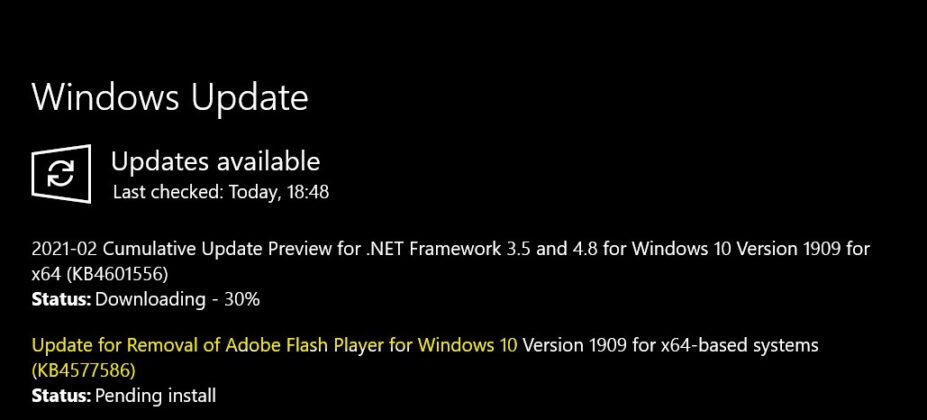 IMicrosoft Windows 10 Adobe Flash Player