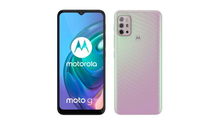 Itinatampok ang Motorola Moto G10 Iridescent Pearl 01