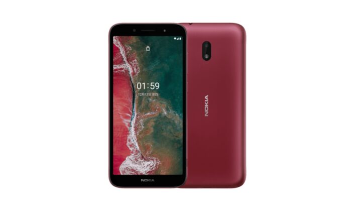 Röda Nokia C1 Plus lanserades