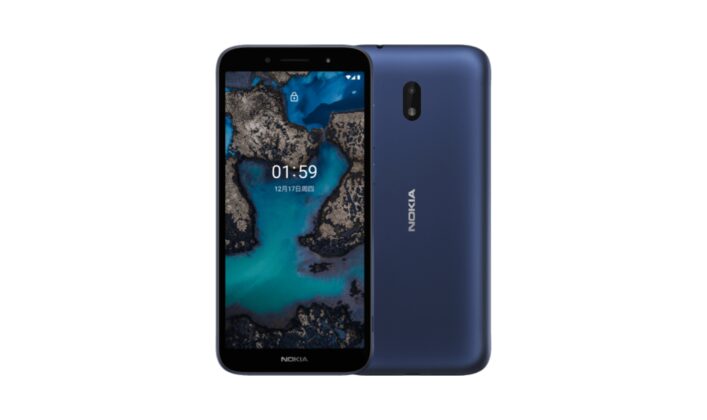 Blå Nokia C1 Plus lanserades