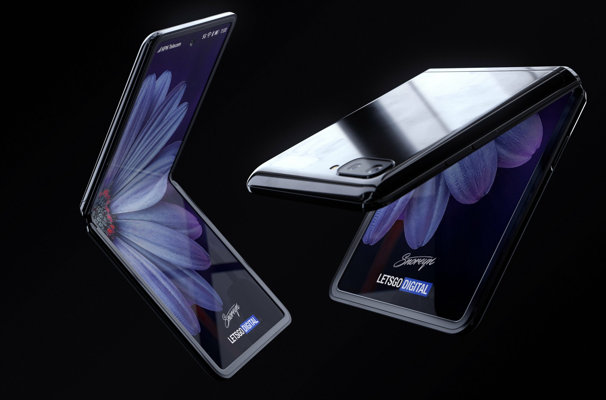 Samsung Galaxy Z klappide renderdamine