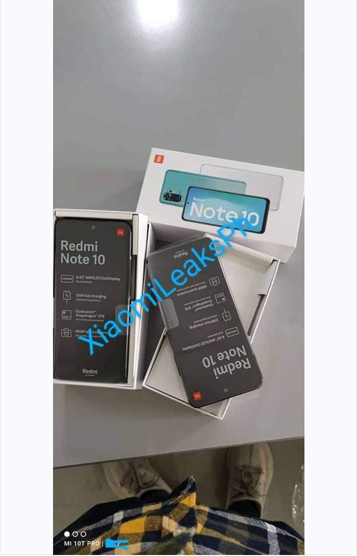 Redmi Note 10 membuka kotak