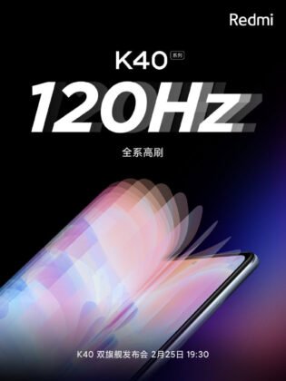 Redmi K40-serie 120Hz opdateringshastighed