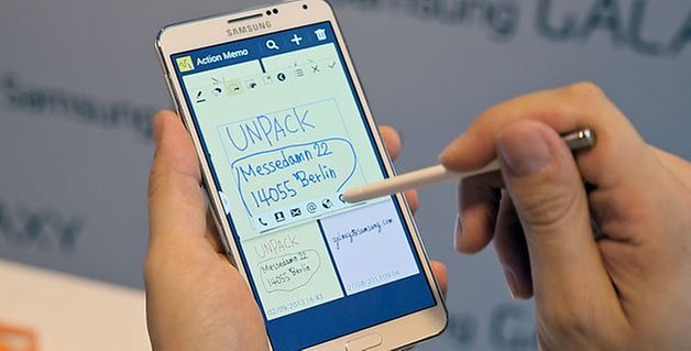 memo d'azione Galaxy Note 3