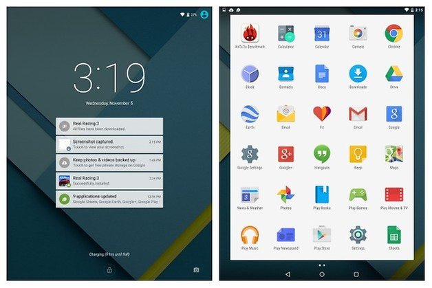 Nexus 9 Lockscreen maapplication