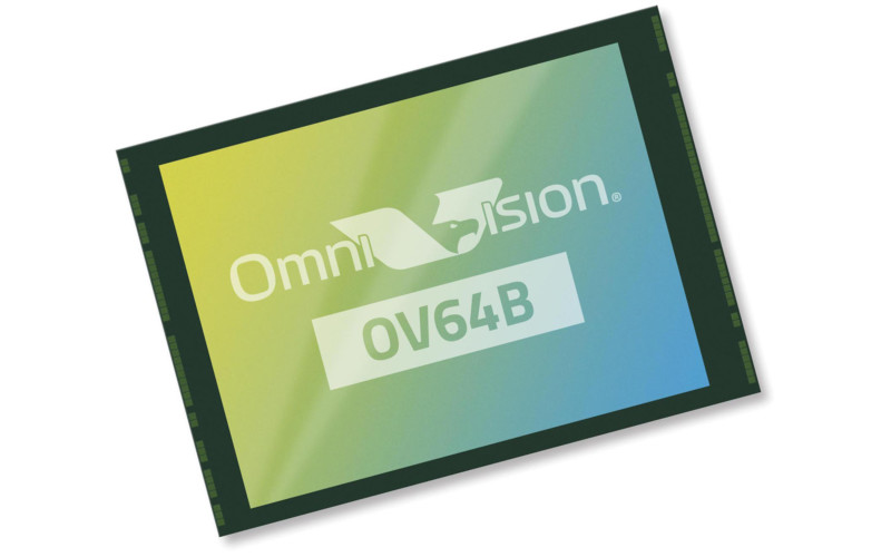 „OmniVision OV64B 64MP“ 0.7 mikrono fotoaparato jutiklis