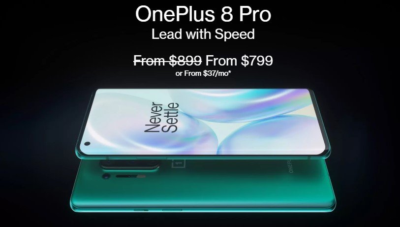 OnePlus 8 Pro-prisnedsættelse