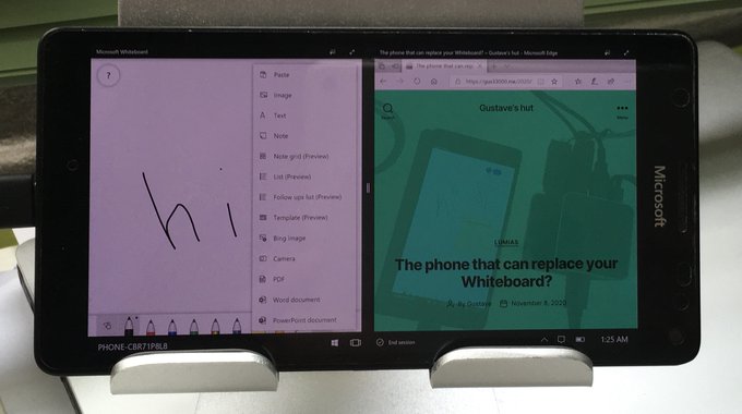 „Lumia 950 XL“, kuriame veikia „Surface Hub“ OS