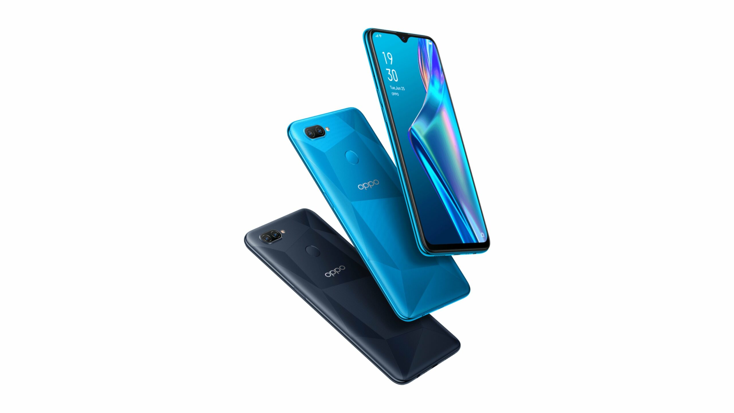 ʻO OPPO A12 Black Blue Featured