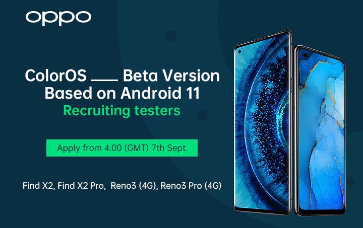 OPPO Find X2 Pro Reno 3 Pro Android 11 Beta yollash 7 sentyabr