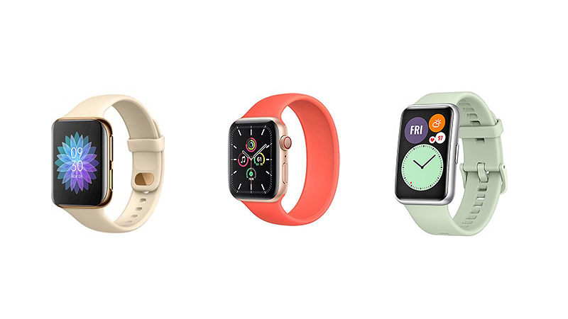OPPO Watch vs. Apple Watch SE vs. Huawei Watch Fit