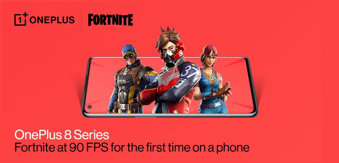 OnePlus 8 series Fortnite