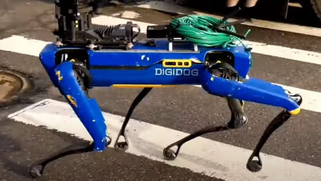 Amerikaanse polisie gebruik robothonde