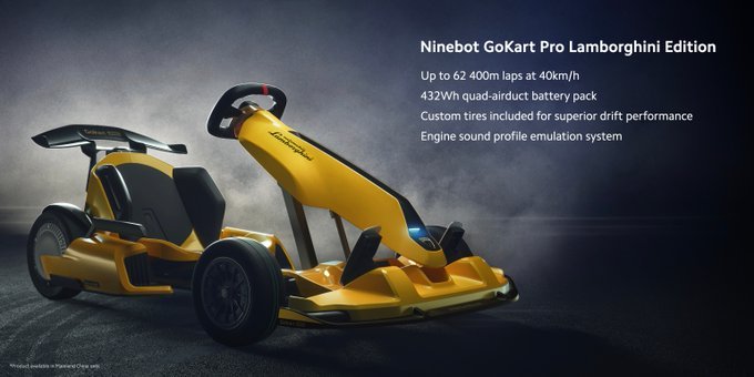 Edição Ninebot GoKart Pro Lamborghini
