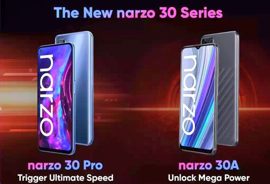 „Realme Narzo 30 Pro 5G“ ir „Narzo 30A“