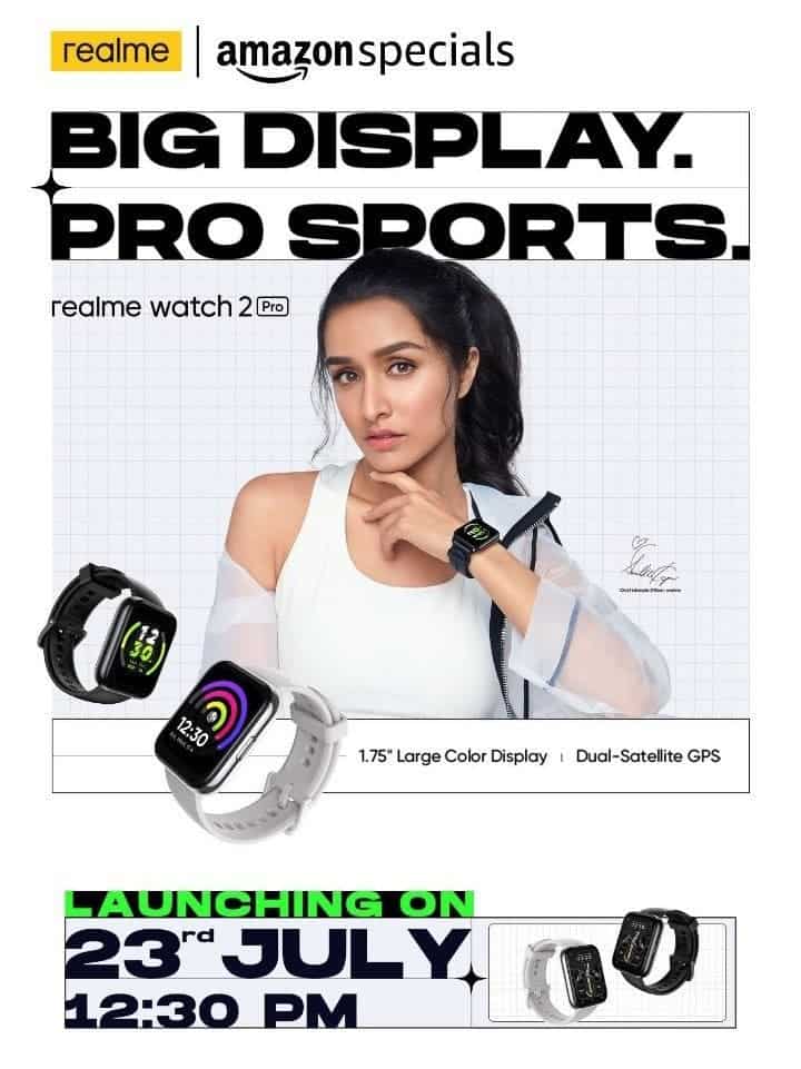 Realme Watch 2 Pro Shraddha Kapoor