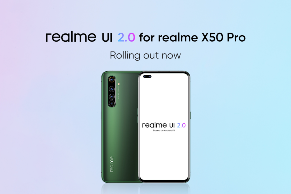 realme X50 Pro realme UI 2.0 Idurosinsin imudojuiwọn