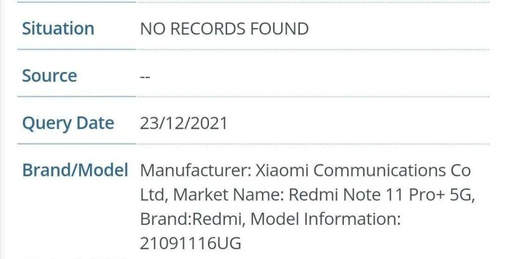 Redmi Note 11 Pro + FCC_2