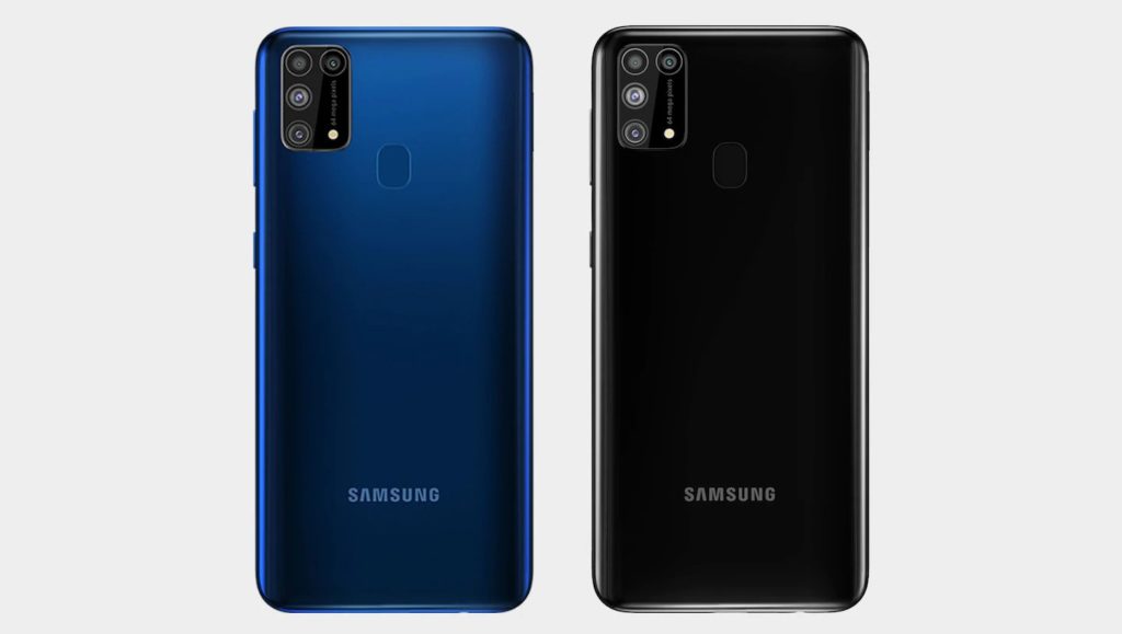 Samsung Galaxy M31 Biru Ireng Ditampilake