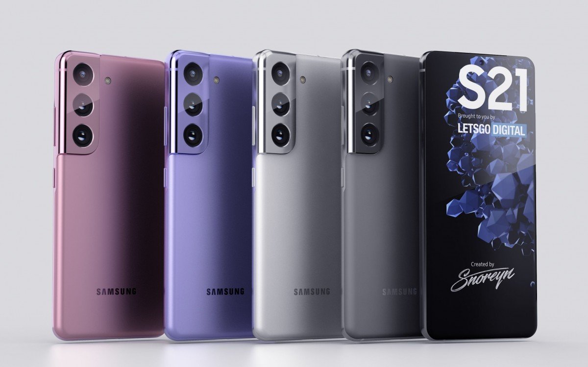 Samsung Galaxy S21 5G render by Letsgodigital
