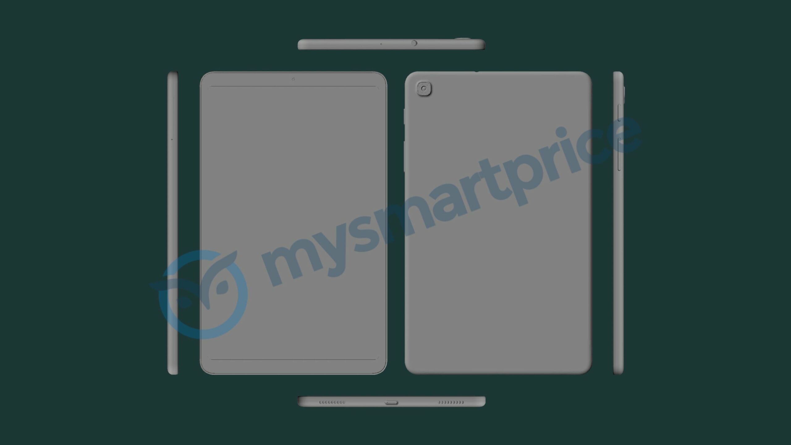 Samsung Galaxy Tab A 8.4 2021 3D CAD Renders dia naseho