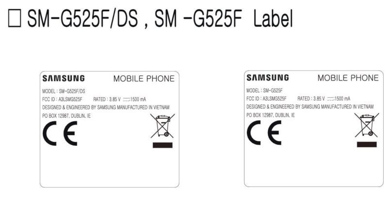 Samsung Galaxy XCover 5 FCC 2