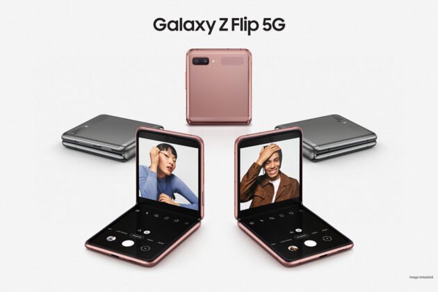 Samsung Galaxy Z Flip 5G em destaque
