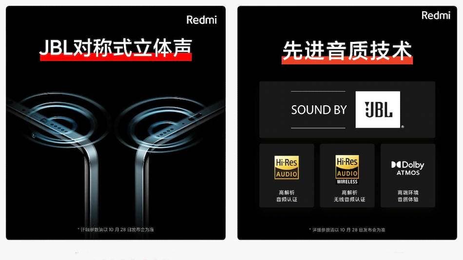 Redmi Note 11 seeria kahe sümmeetrilise JBL-häälestusega kõlaritega