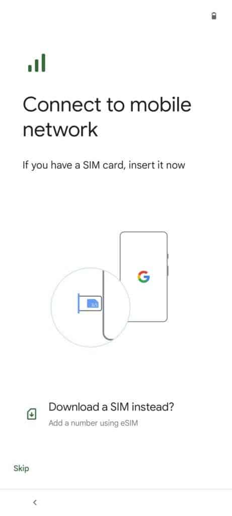 Аниматсияи SIM-и телефони Foldable Google Pixel_2