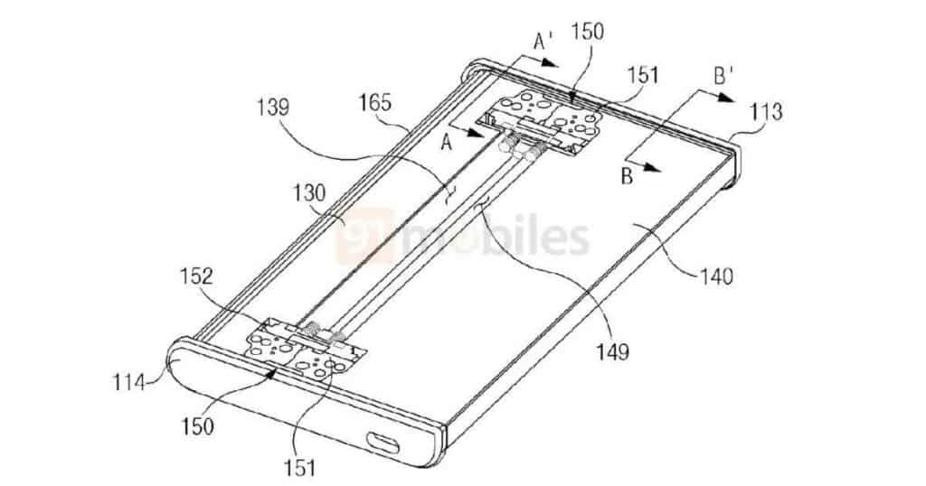 Samsung inateleza, inayoweza kukunjwa patent ya simu_5