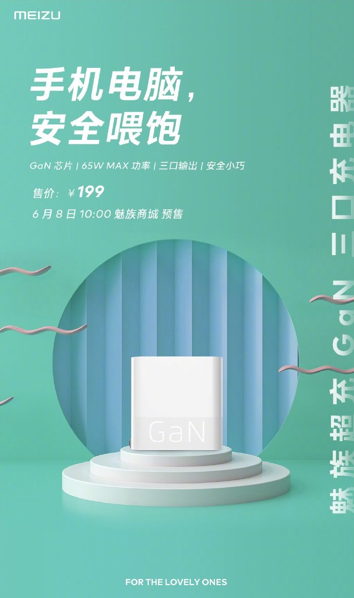 Předprodej nabíječky Meizu 65 W GaN