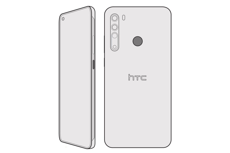 Изтичане на скица на дизайна на HTC Desire 20 Pro