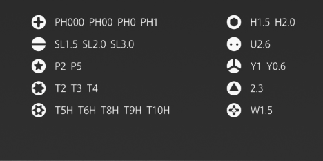 Kit de chaves de fenda Xiaomi Precision Bits