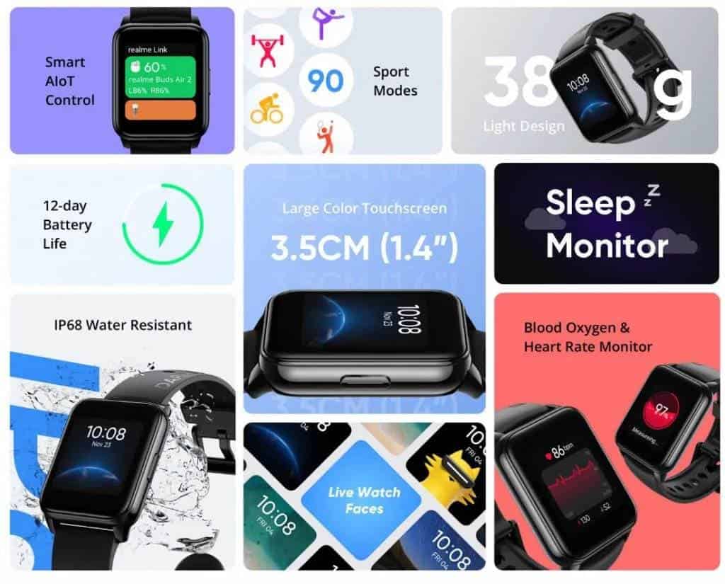 Realme Watch 2 features