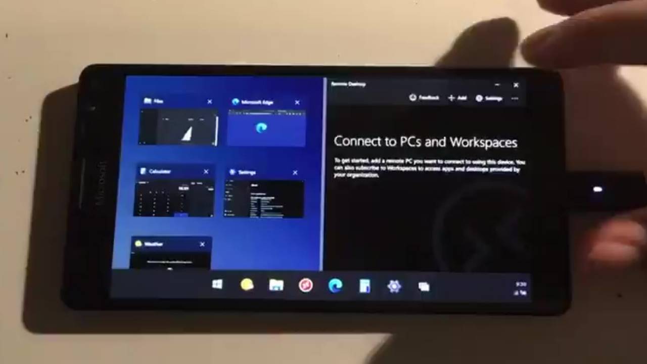 Windows 10X работает на Nokia Lumia 950 XL